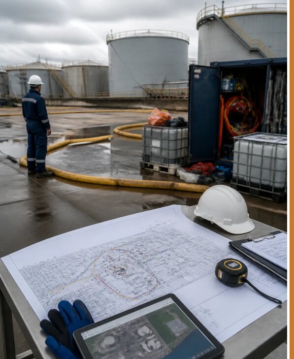 Разработка плана ликвидации разливов нефти в Минусинске